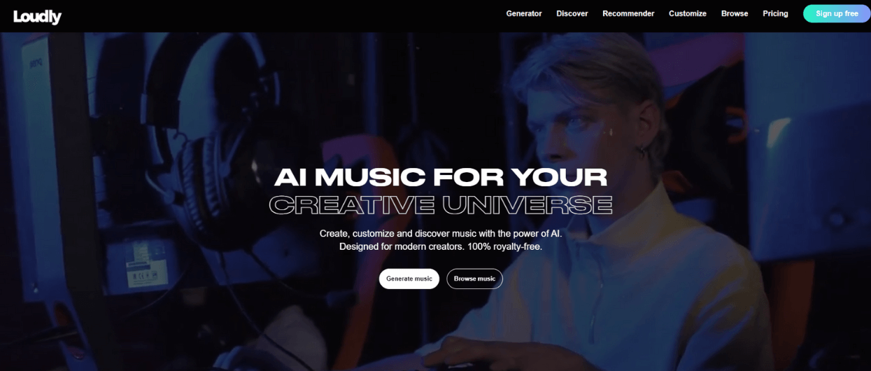 Loudly AI Music Generator